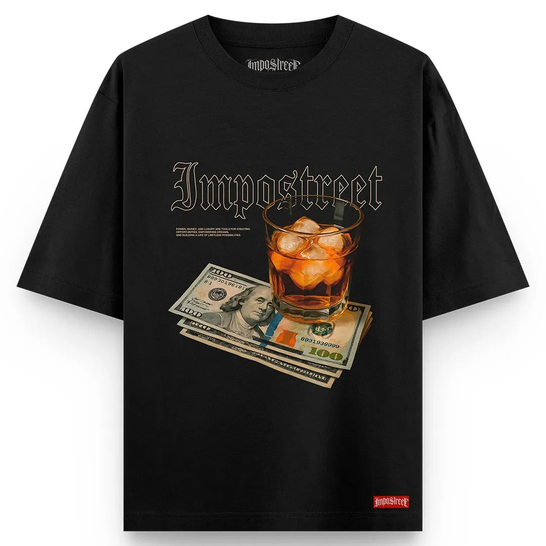 Camiseta Heavy Oversized Drink And Money