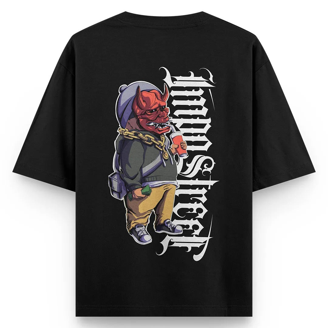 Camiseta Heavy Oversized Hannya Drink