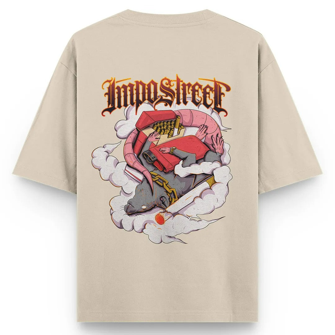 Camiseta Heavy Oversized Smoke Rat
