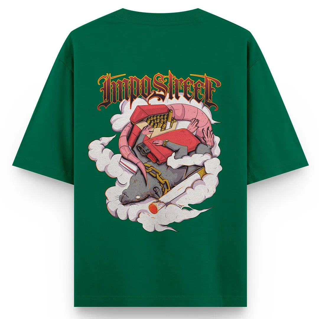 Camiseta Heavy Oversized Smoke Rat