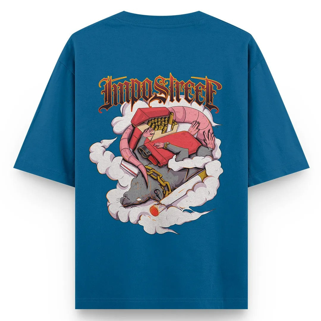 Camiseta Heavy Oversized Smoke Rat