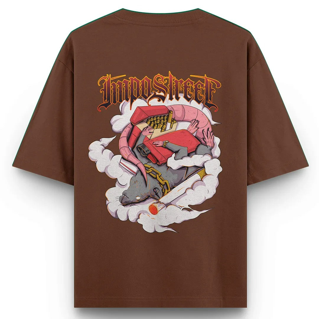 Camiseta Heavy Oversized Smoke Rat