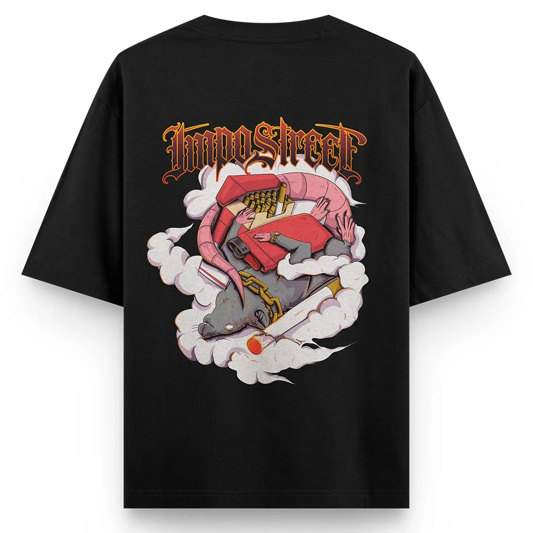 Camiseta Heavy Oversized Smoke Rat