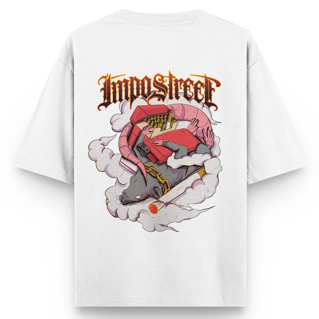 Camiseta Heavy Oversized Smoke Rat