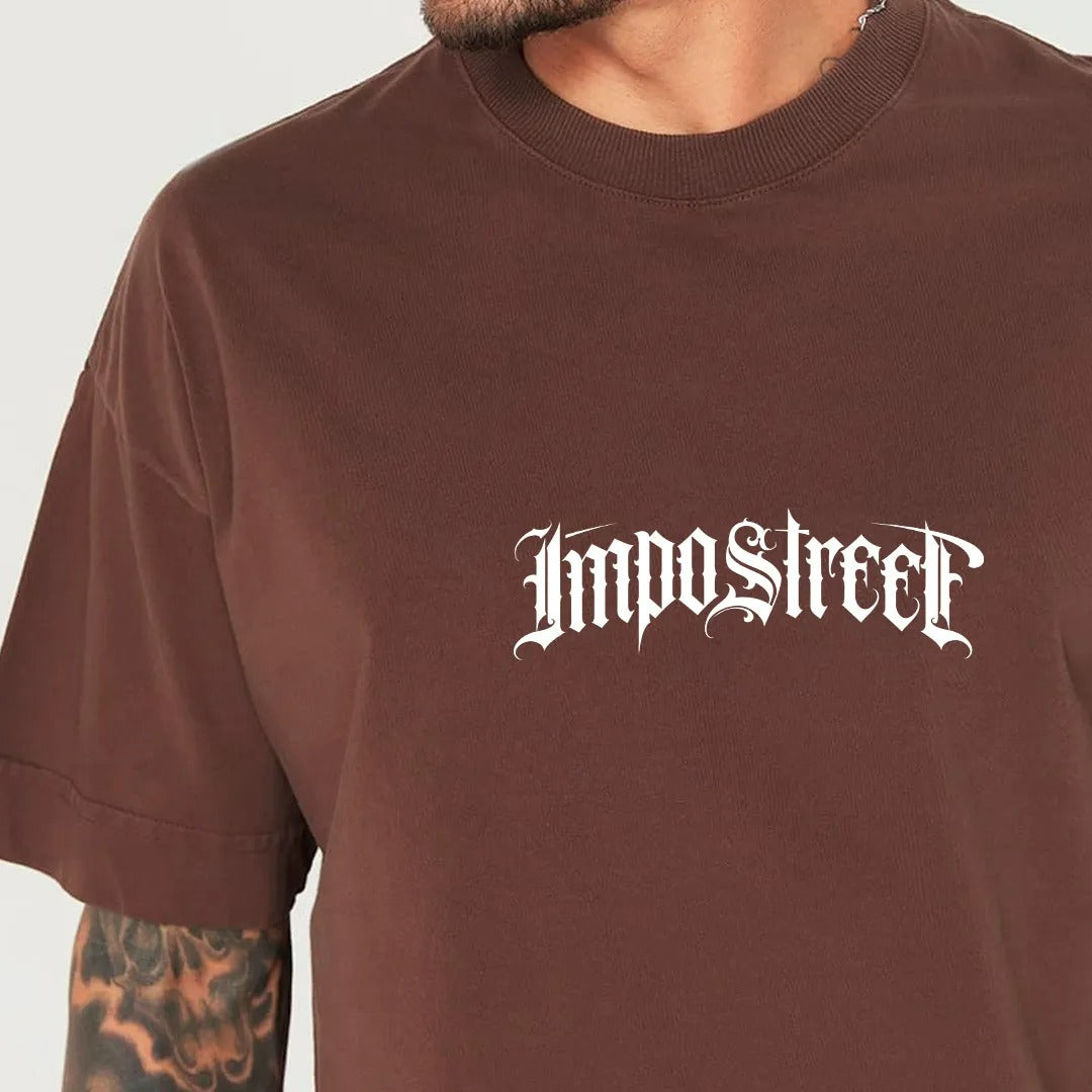 Camiseta Heavy Oversized Logo Lettering