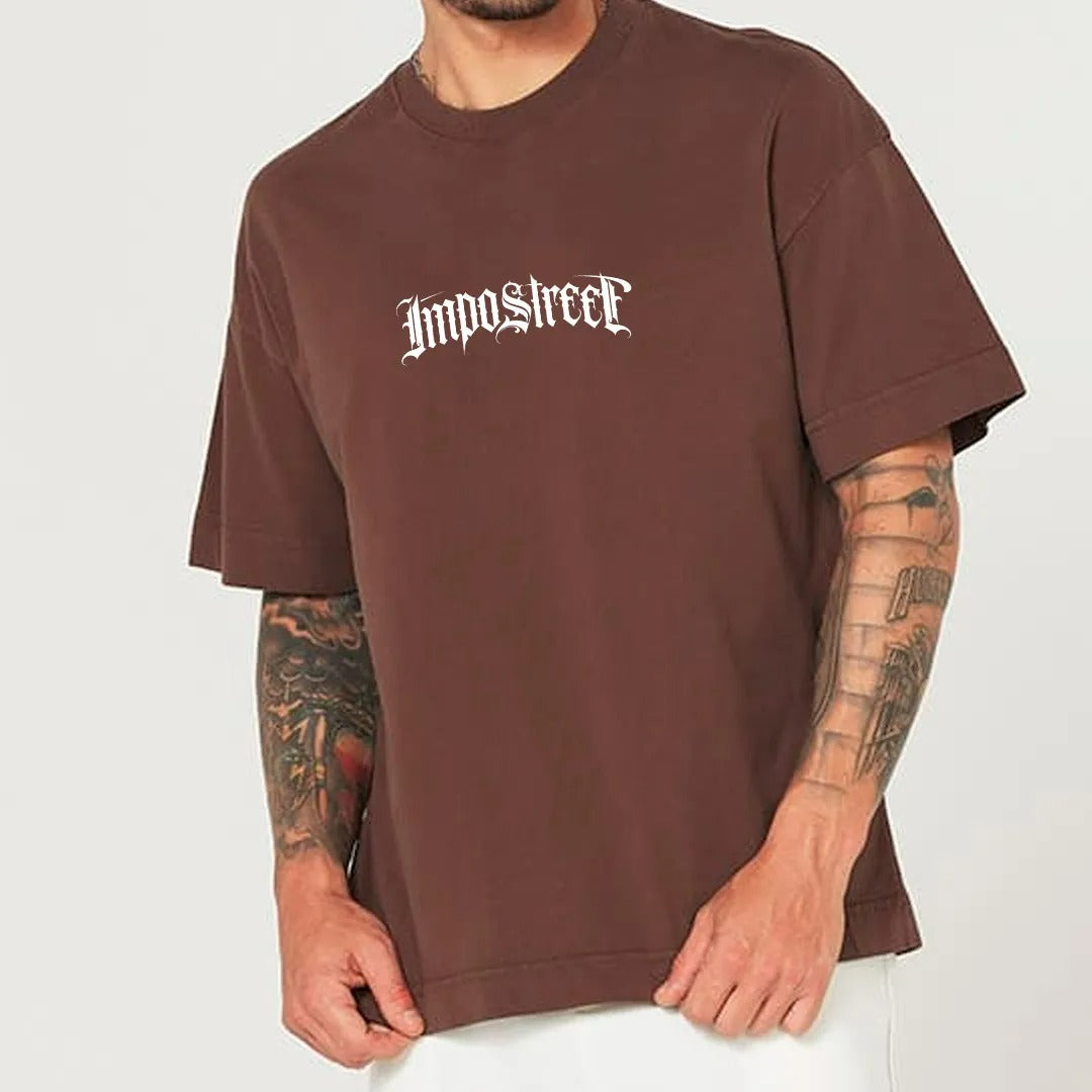 Camiseta Heavy Oversized Logo Lettering