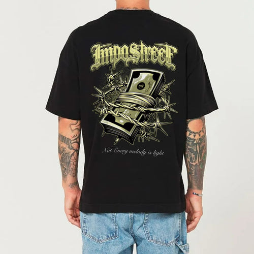 Camiseta Heavy Oversized Barbed Money