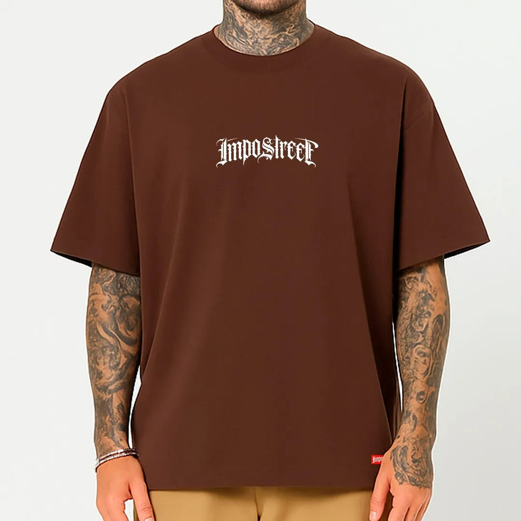 Camiseta Heavy Oversized Logo Lettering