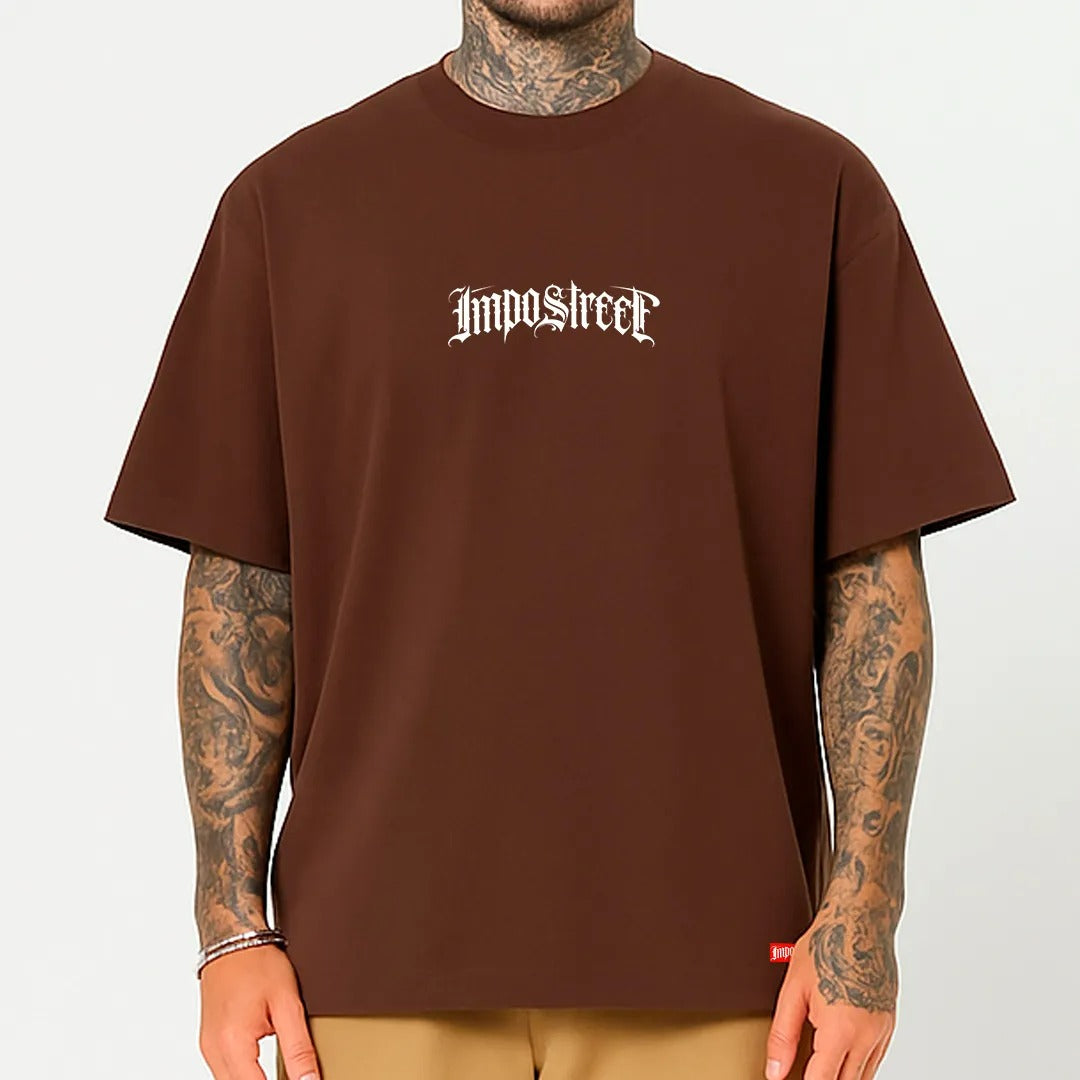 Camiseta Heavy Oversized Logo Lettering