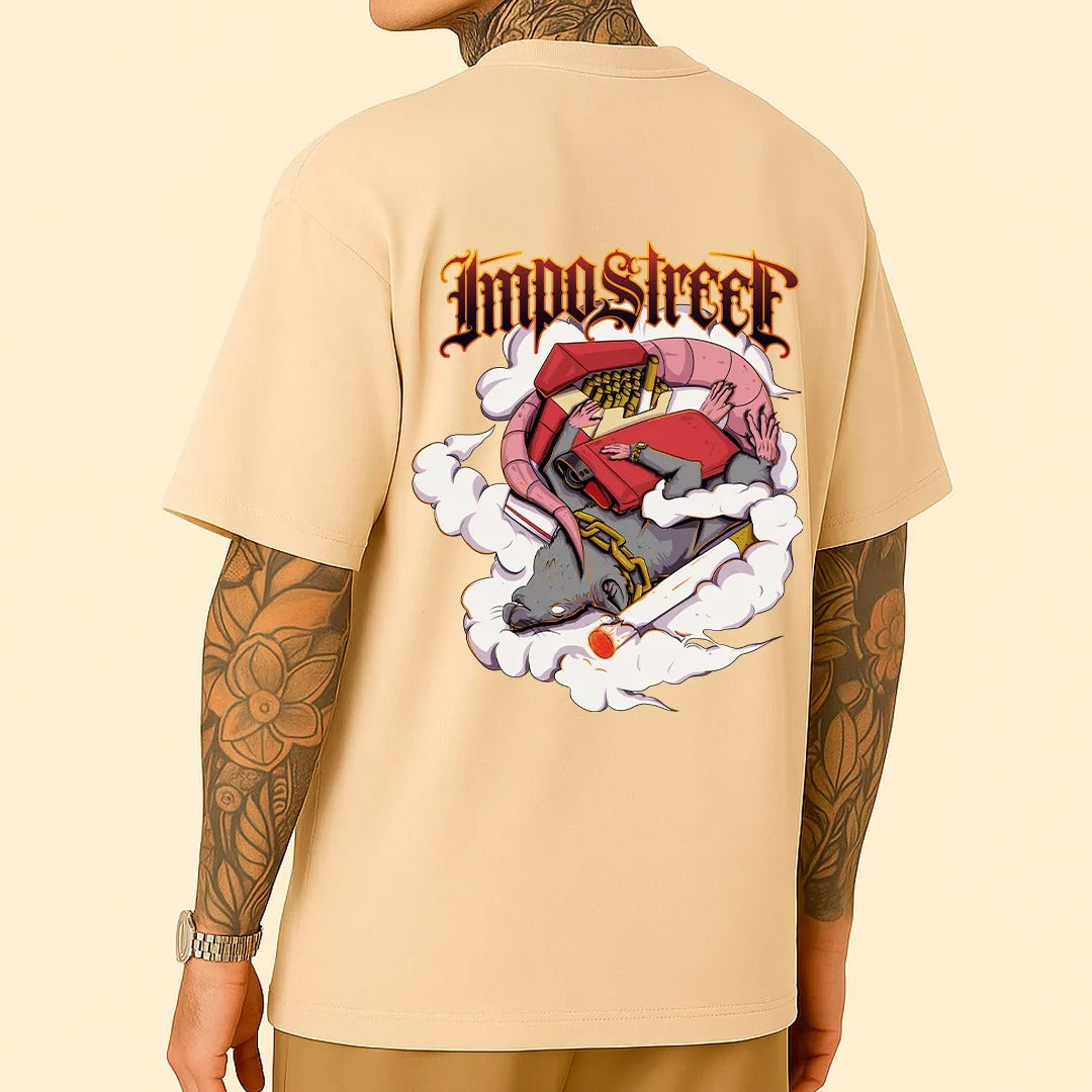 Camiseta Heavy Oversized Smoke Rat