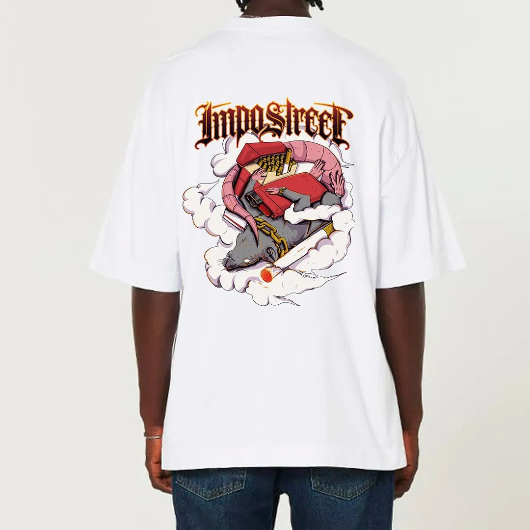 Camiseta Heavy Oversized Smoke Rat