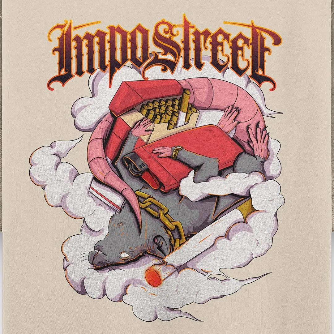 Camiseta Heavy Oversized Smoke Rat